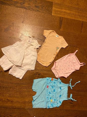 Bodies et tenues été fille 3 mois