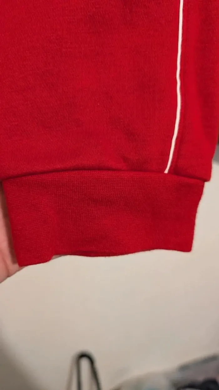 Hoodie Adidas Core 18 Rouge Logo Brodé – Taille L – Style Sportswear/Streetwear - photo numéro 6