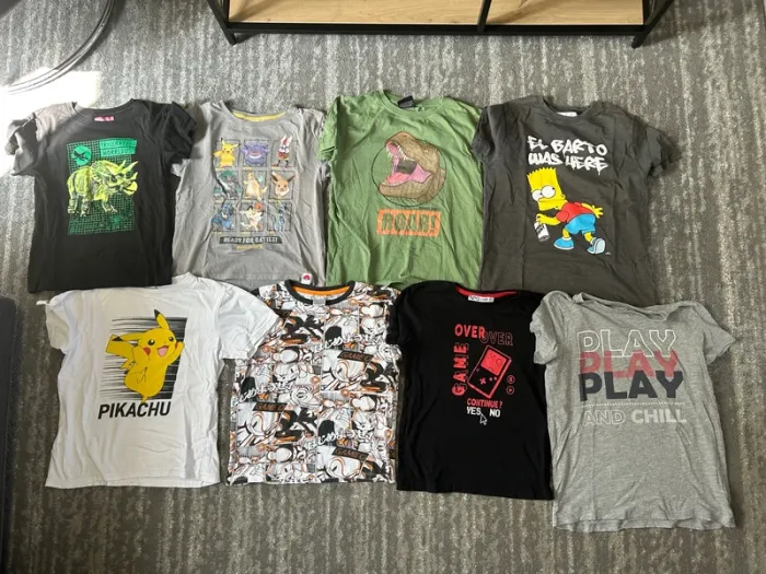 Lot de 8 shirts manches courtes