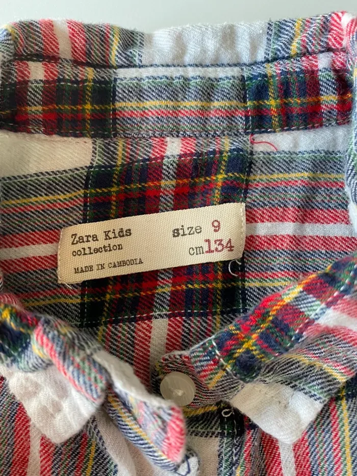 Chemise carreaux Zara - photo numéro 2