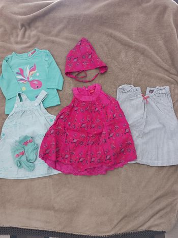 Lot fille robes 6 mois