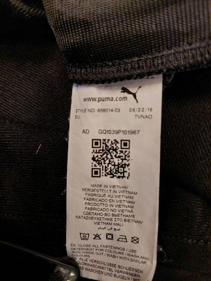 Veste survêtement noire et grise - photo numéro 7