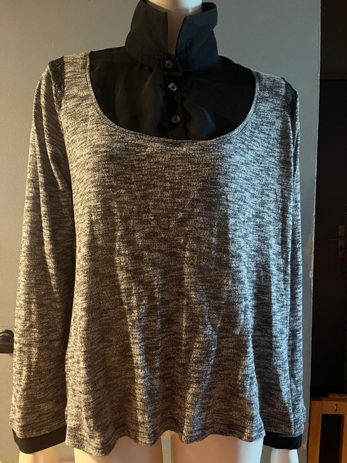 Pull chemise ddp en L