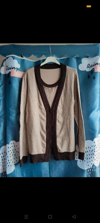 Pull Femme d'hiver faux deux pièces