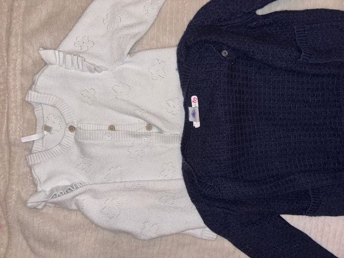 Lot 2 Gilets Fille 2 ans