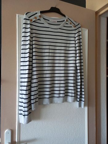Pull rayé femme