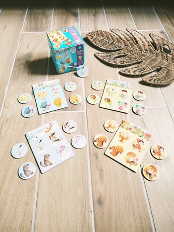 🍂Jeu de loto/bingo avec dessins/illustrations des 4 saisons marque Djeco