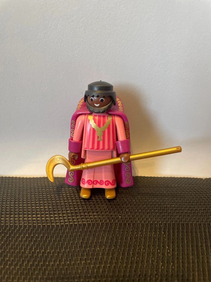 Playmobil figurine Balthazar rois mages 3365 3997 5719 cape rigide pièces détachées