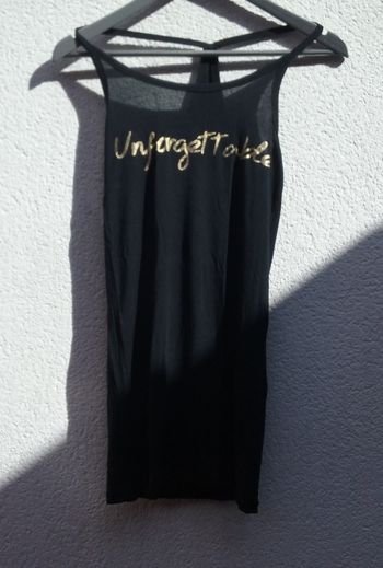 débardeur noir femme