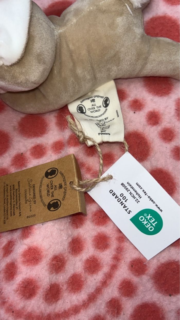 Peluche lapin neuve avec étiquette - photo numéro 3