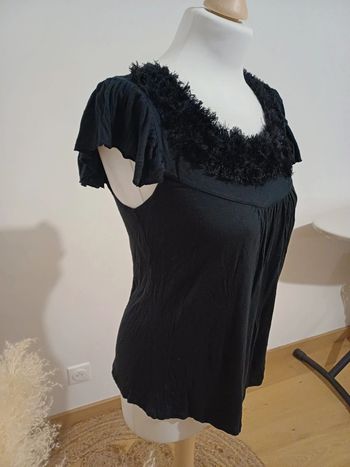 Blouse noire chic Conbipel taille S 36