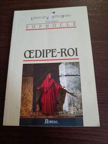 Livre Œdipe roi Sophocle