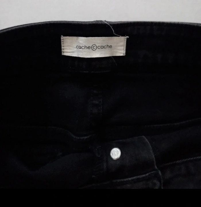 Cache Cache - jupe en jeans taille 38 | noire - printemps été - photo numéro 3