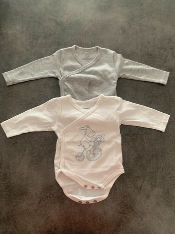 Lot de 2 bodies 1 mois