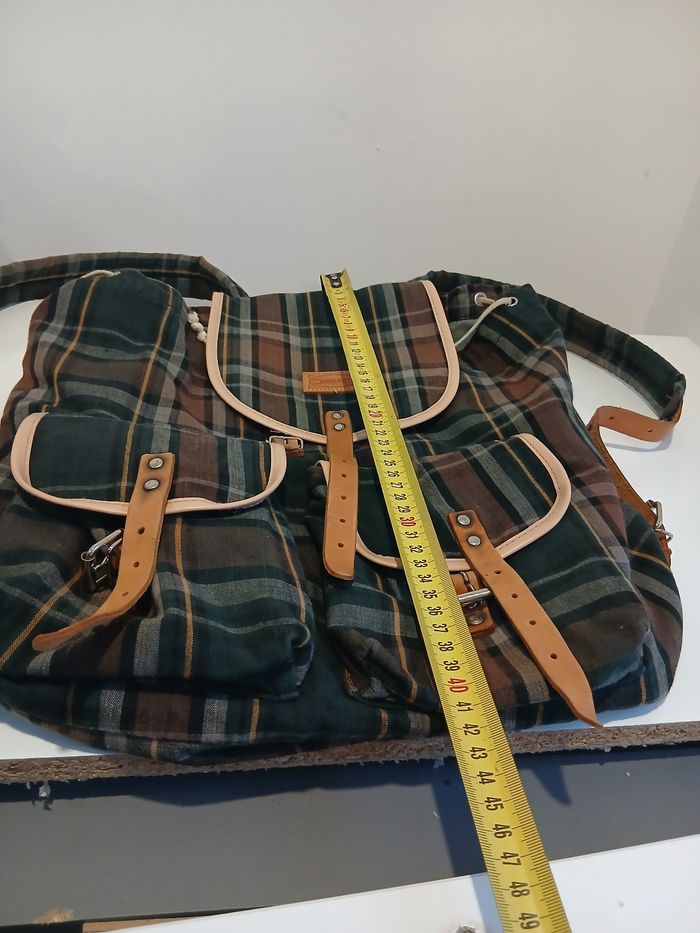Sac à dos  motif à carreaux Daniel Ray - photo numéro 8