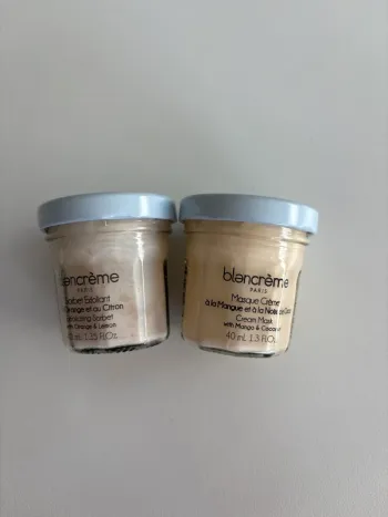 Lot Blancrème – Sorbet Exfoliant Orange & Citron + Masque Crème Mangue & Coco – Neuf