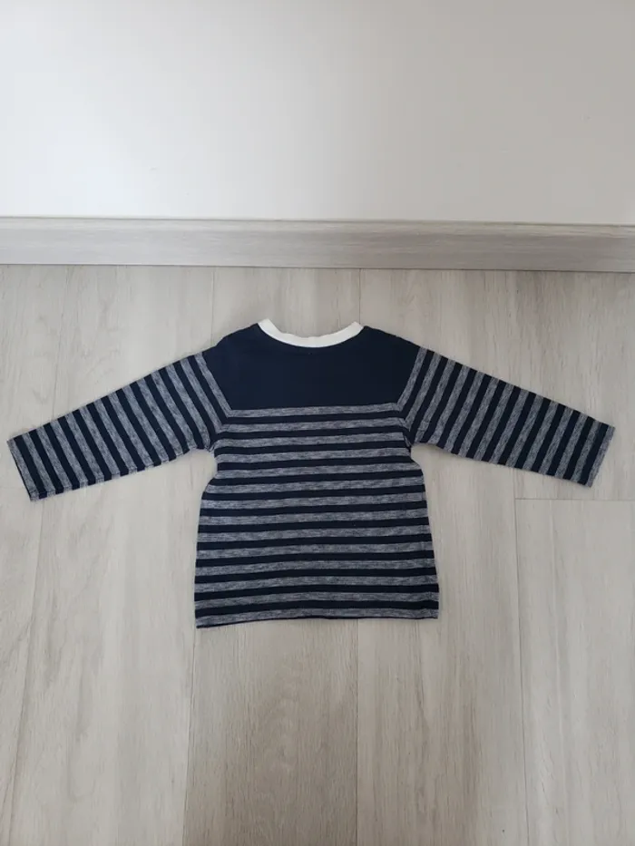 Lot de 2 t-shirts ml garçon 6 mois - photo numéro 9