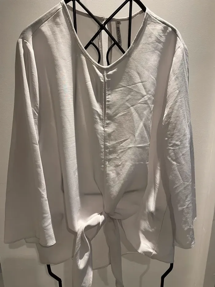 Blouse blanche Anna Karel taille M -38 très bon état