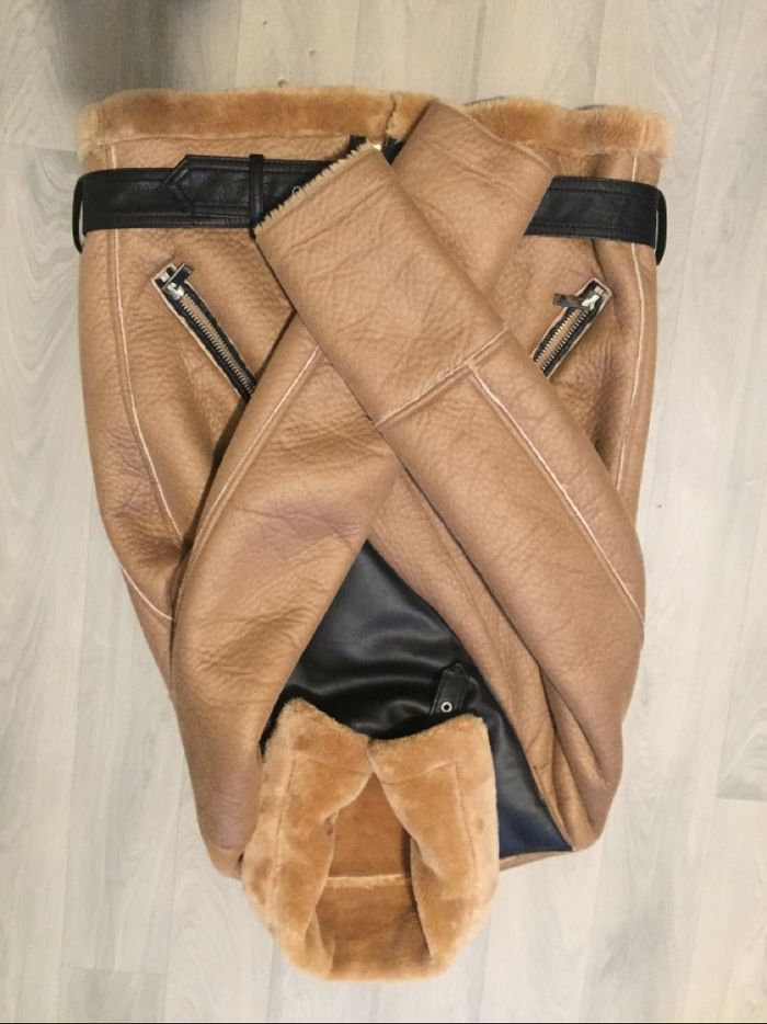 Manteau aviateur Camel taille M - photo numéro 4