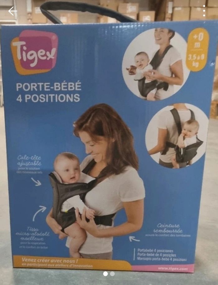 Porte bebe Tigex 4 positions