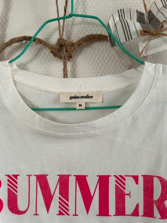 tee shirt grain de malice - photo numéro 2