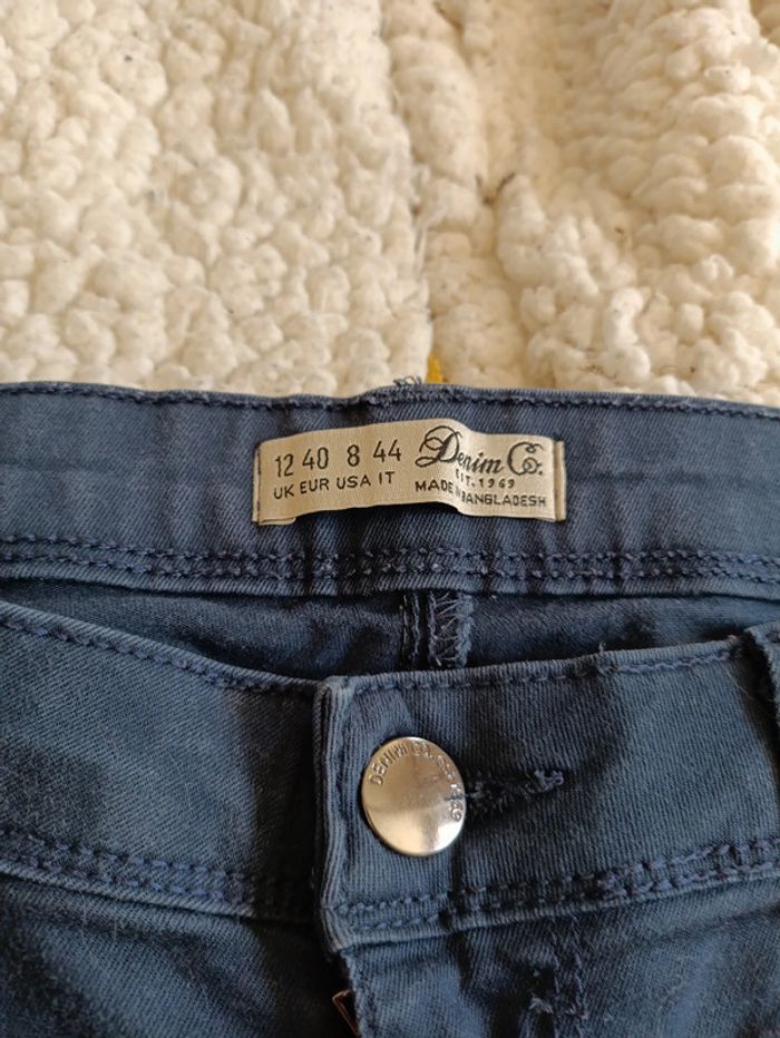 Denim Co. skinny bleu foncé – taille 40 – coton stretch - photo numéro 2