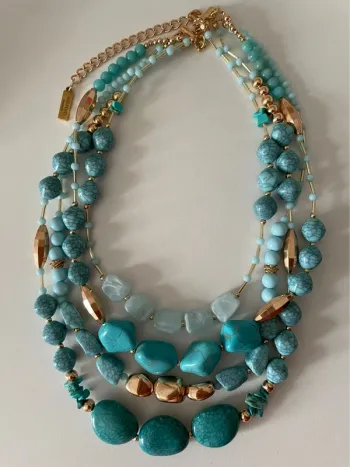 Collier multirangs turquoise Weekend Max Mara