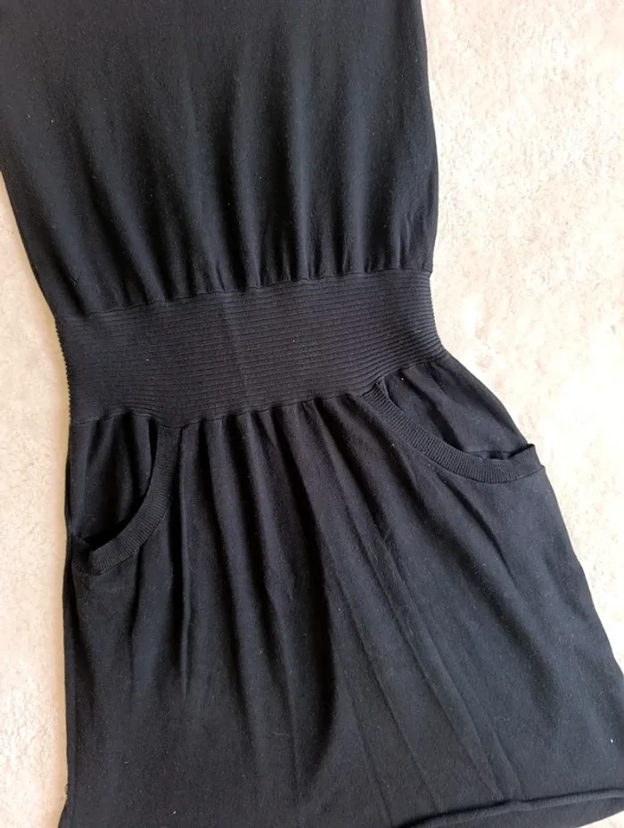 Petite robe noir Zadig & Voltaire T2 matière laine légère fluide modèle New Jazz - photo numéro 5