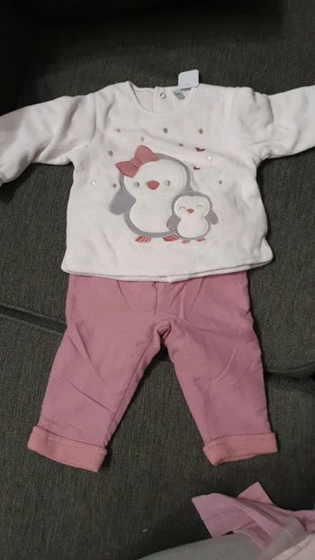 Haut et pantalon doublé 6 mois