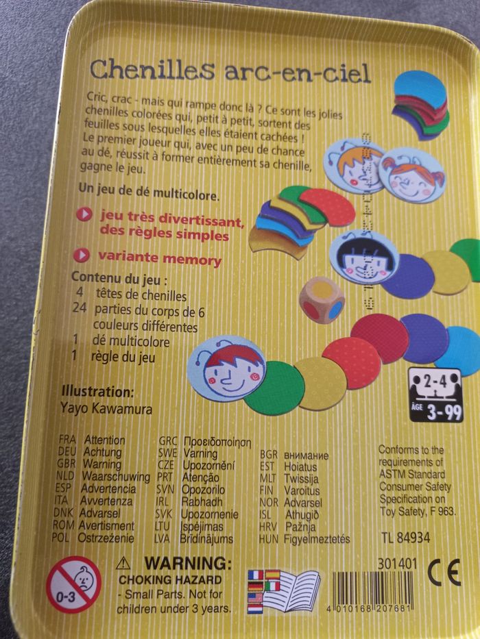 Jeu chenilles arc en ciel haba 3 ans - photo numéro 2