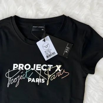 T-shirt noir femme Project X Paris PXP - taille 34 XS