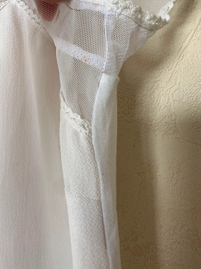 Blouse blanche femme taille S marque Naf Naf - photo numéro 3