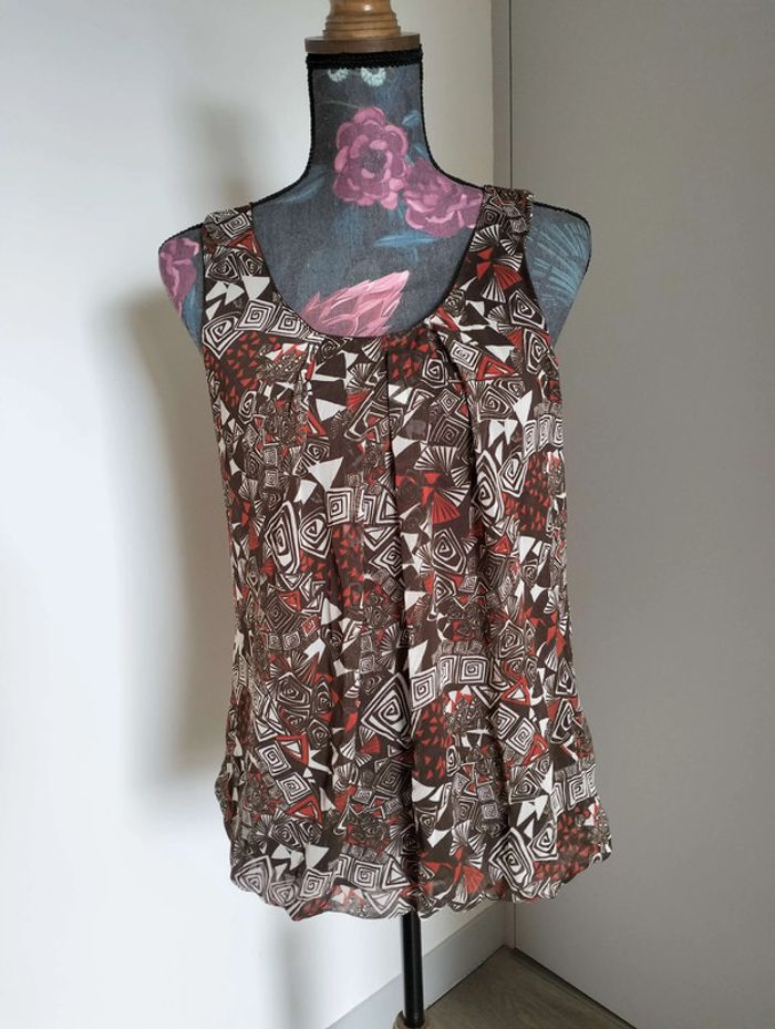 Top chemisier blouse Cache Cache T40