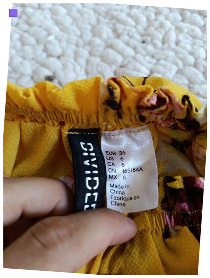 Haut fluide imprimé fleuri – Divided Vintage fleurs bohème cute été estival - photo numéro 4