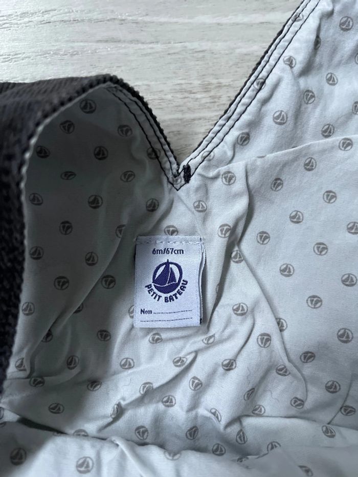 Salopette velours petit bateau 6 mois - photo numéro 3