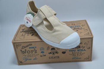 Cienta - Sandales en toile Sand (P.34)