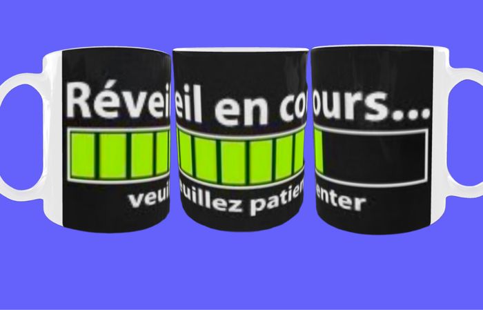 Tasse  réveil en cours