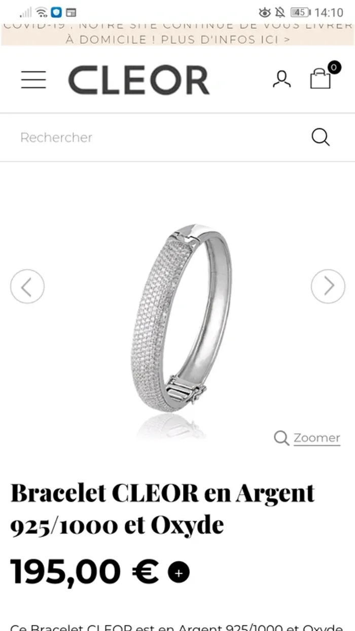 Bracelet argent