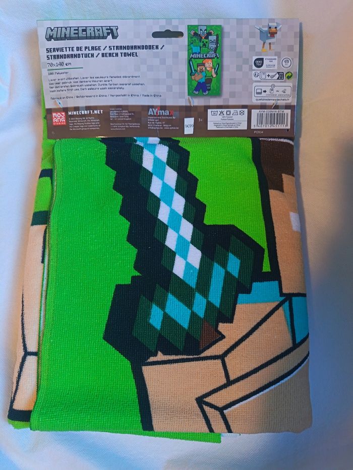 Minecraft Serviette de Plage 70x140cm - photo numéro 3