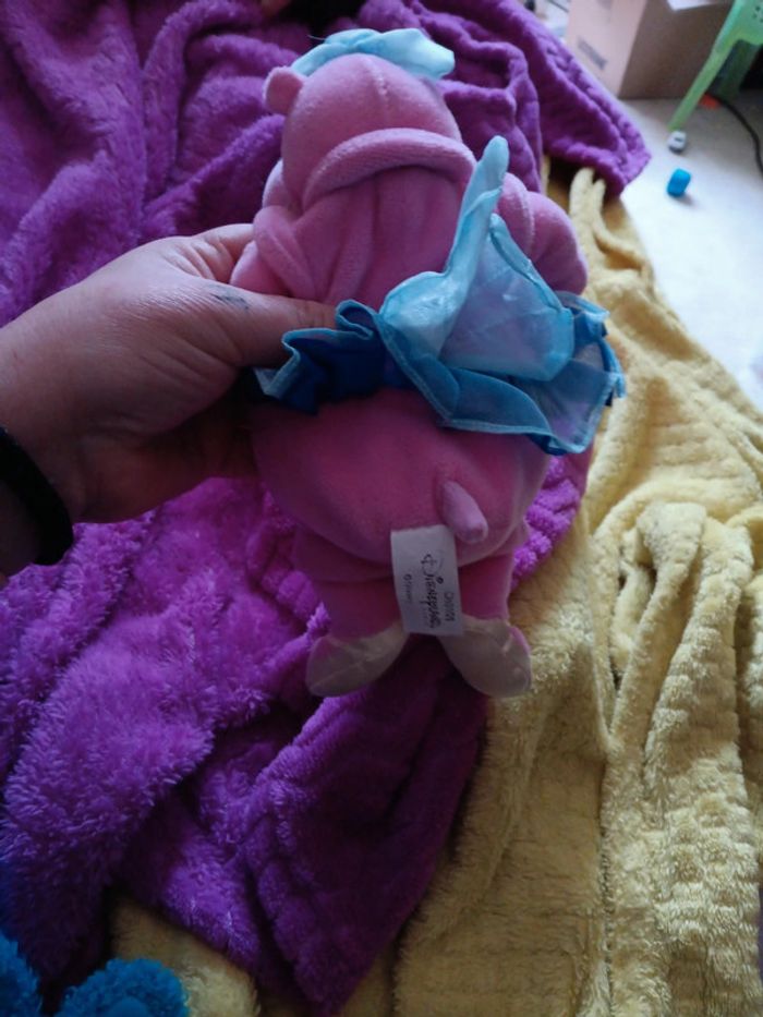 Peluche vintage Hyacinth Hippo de fantasia disney - photo numéro 2