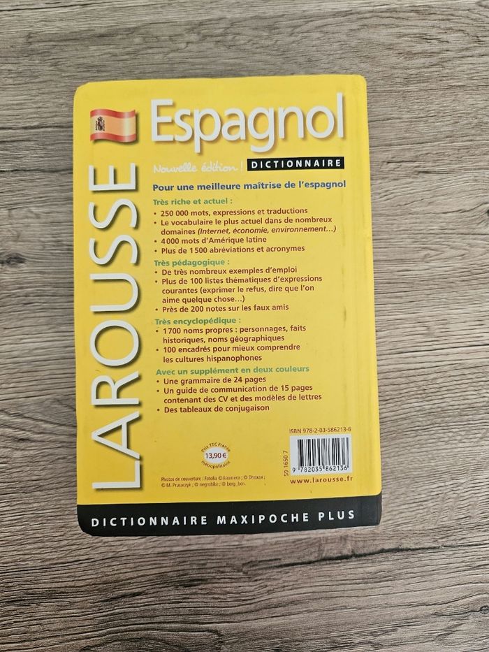 Dictionnaire Français espagnol Larousse - photo numéro 3
