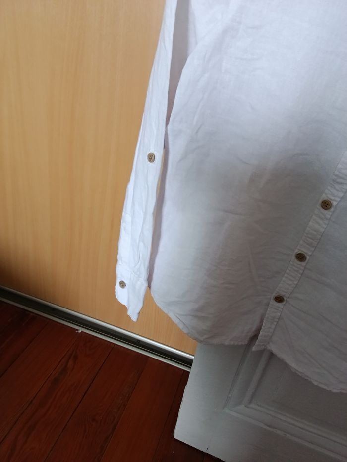 Chemise Kiabi blanc et beige - photo numéro 3
