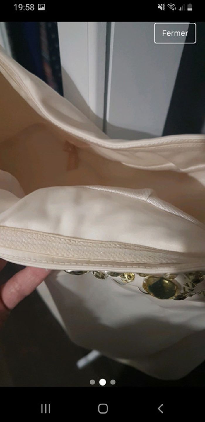 Robe soiree crème - photo numéro 2