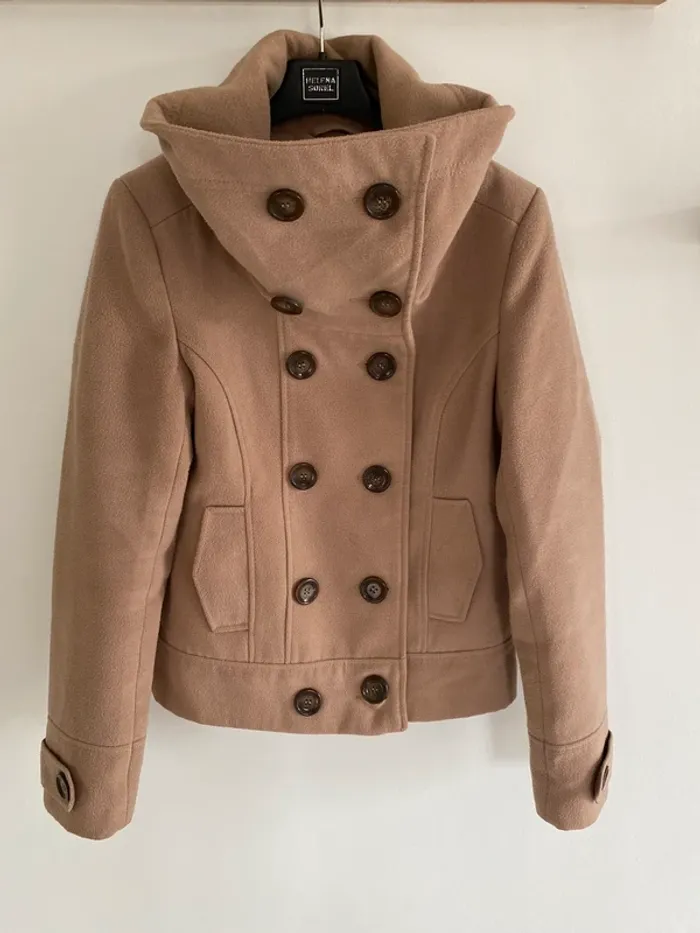 Manteau court pimkie camel - photo numéro 2