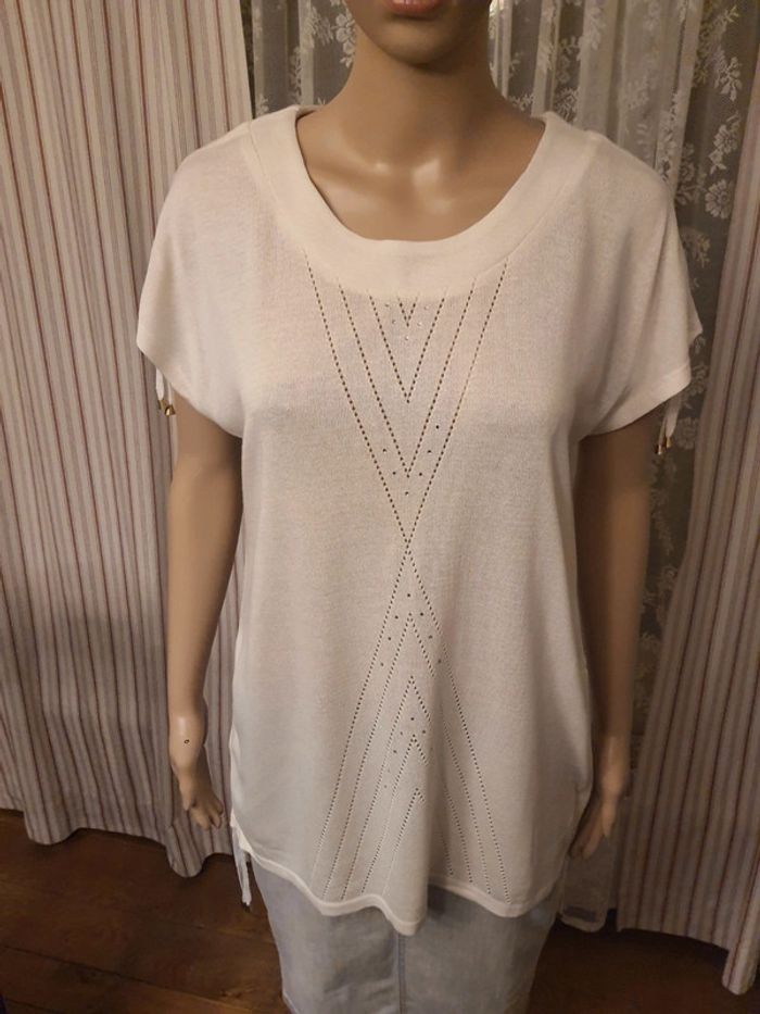 Blouse crème Tagore Elene neuf taille L 40