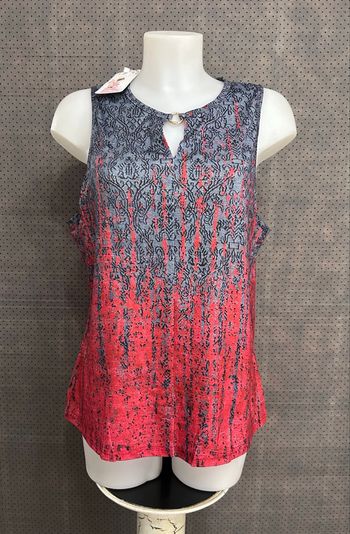 Débardeur rouge et gris taille xl 