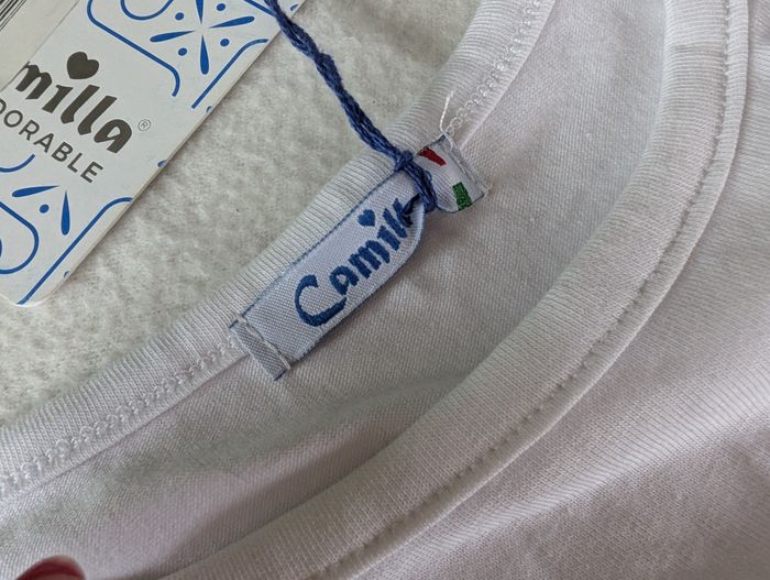 Débardeur blanc à strass rouges - 5A - Camilla - photo numéro 5