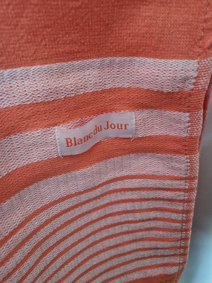 Fouta de plage becquet blanc du jour - photo numéro 2