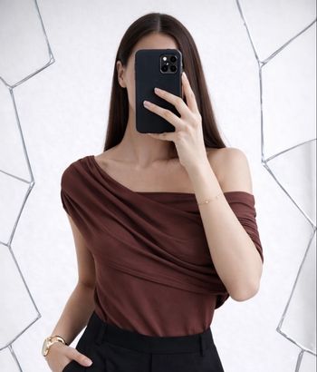 Blouse Marron Zara