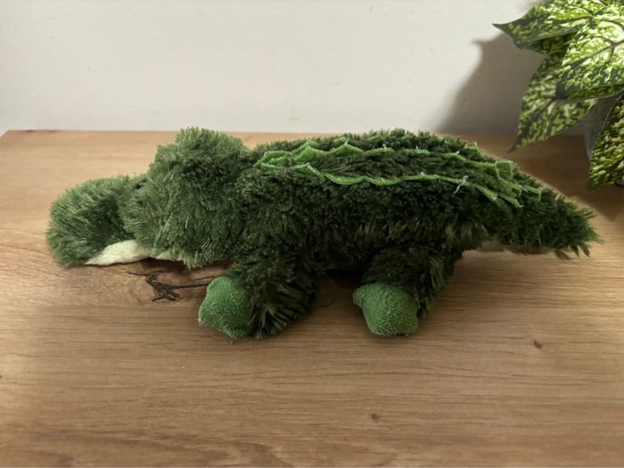 Doudou crocodile vert jaune  Aurora 28 cm - photo numéro 2